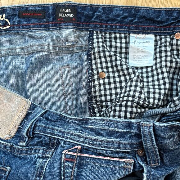 Japanese Denim "Hagen" Selvedge Patchwork Series  (W33 L34) - Picture 7 of 8